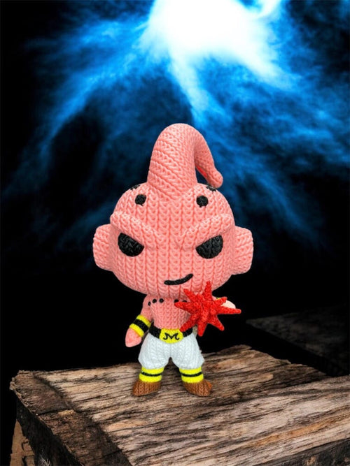 Statuetta Kid Buu Stile Uncinetto – Stampata in 3D